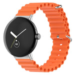 Ocean Silicone Watch Band, For Google Pixel Watch 5 / 4 / 3 / 2 / 1 41mm, For Google PixaFor Google Pixel Watch 5 / 4 / 3 / 2 / 1 41mmel Watch 4 / 3 / 2 / 1 41mm