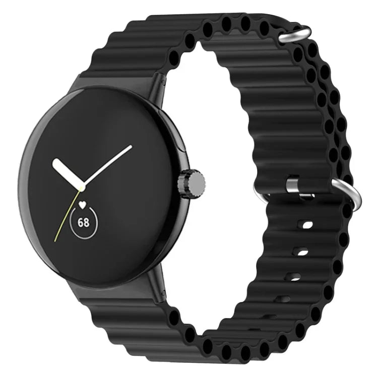 Ocean Silicone Watch Band, For Google Pixel Watch 4 / 3 / 2 / 1 41mm