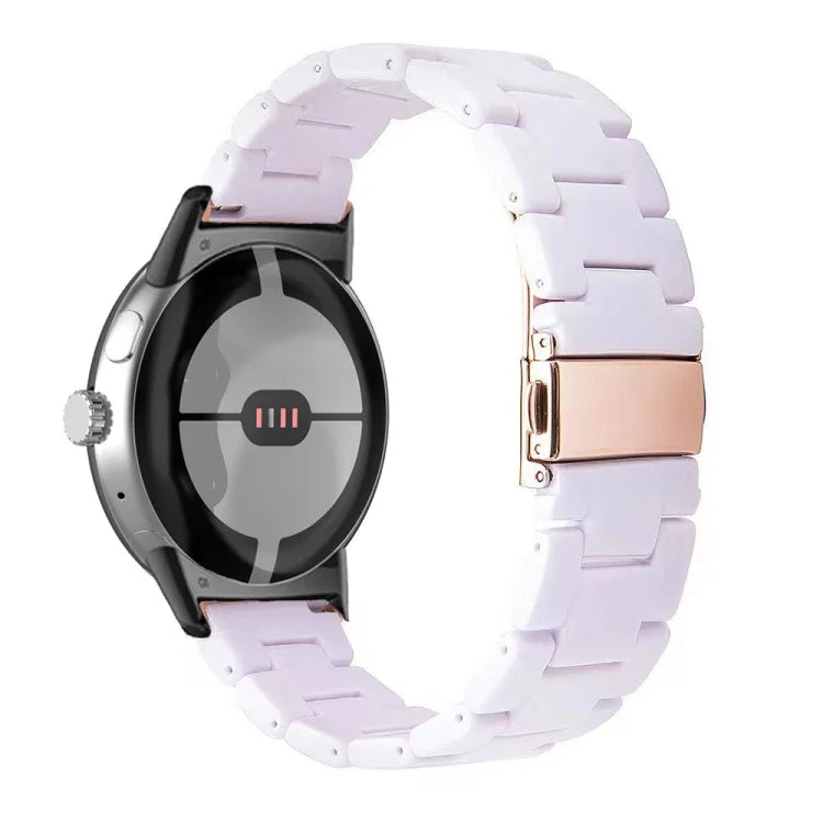 Three-beads Resin Watch Band, For Google Pixel Watch 4 / 3 / 2 / 1 41mm