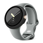 Frosted PC Frame Tempered Film Integrated Watch Protective Case, For Google Pixel Watch