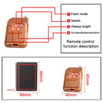 4 in 1 Car 16LEDs Grille Flash Lights Warning Lights with Wireless Remote Control