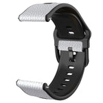 Universal TPU Litchi Texture Leather Watch Band, 20mm, 22mm