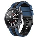 22mm Universal Ocean Style Silicone Two Color Watch Band