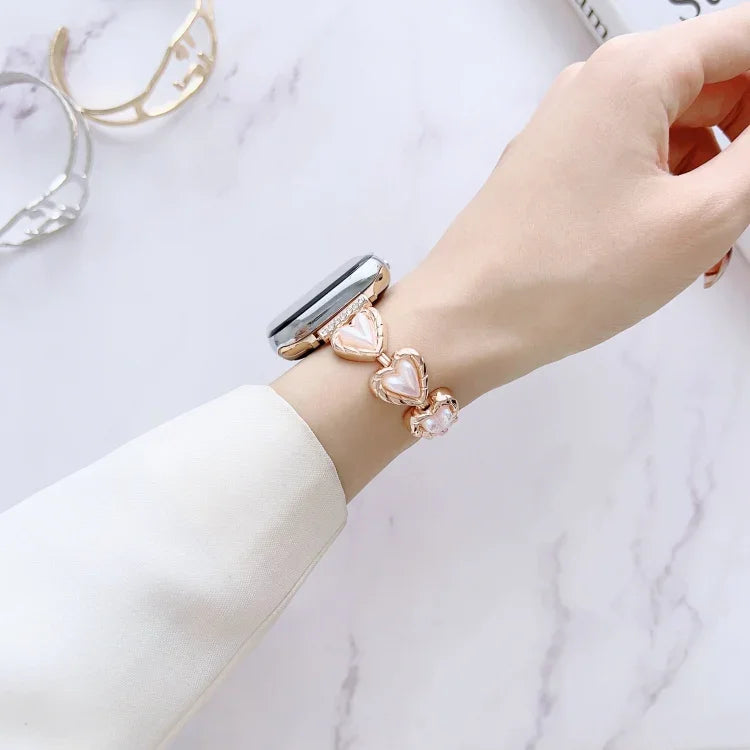 Metal Bracelet Watch Band, For Apple Watch Series 8&7 45mm / SE 2&6&SE&5&4 44mm, For Apple Watch Series 8&7 41mm / SE 2&6&SE&5&4 40mm