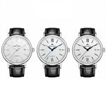 NORTH EDGE AMOY Multifunctional Business Men's Watch Waterproof Leather Mechanical Watch