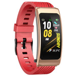 K20 1.14 inch Silicone Band Earphone Detachable Life Waterproof Smart Watch Support Bluetooth Call, Silicone Band (Black Rose Gold)