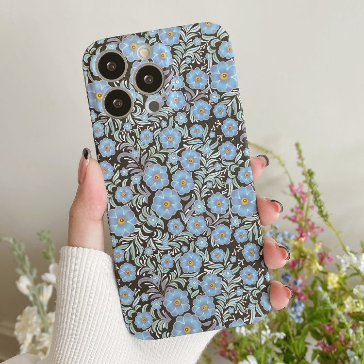Water Sticker Flower Pattern PC Phone Case, For iPhone 13 Pro Max, For iPhone 13 Pro, For iPhone 13, For iPhone 13 mini