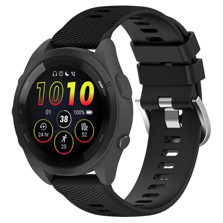 18mm Solid Color Silicone Watch Band, For Garmin Forerunner 265S