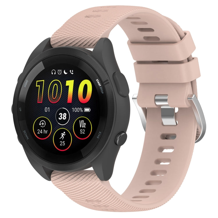 18mm Solid Color Silicone Watch Band, For Garmin Forerunner 265S