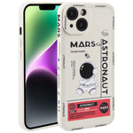 Astronaut Pattern Silicone Straight Edge Phone Case, For iPhone 14, For iPhone 14 Plus, For iPhone 14 Pro, For iPhone 14 Pro Max, For iPhone 13, For iPhone 13 Pro