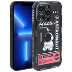 Astronaut Pattern Silicone Straight Edge Phone Case, For iPhone 14, For iPhone 14 Plus, For iPhone 14 Pro, For iPhone 14 Pro Max, For iPhone 13, For iPhone 13 Pro