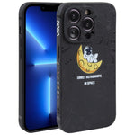 Astronaut Pattern Silicone Straight Edge Phone Case, For iPhone 14, For iPhone 14 Plus, For iPhone 14 Pro, For iPhone 14 Pro Max, For iPhone 13, For iPhone 13 Pro