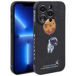 Astronaut Pattern Silicone Straight Edge Phone Case, For iPhone 14, For iPhone 14 Plus, For iPhone 14 Pro, For iPhone 14 Pro Max, For iPhone 13, For iPhone 13 Pro