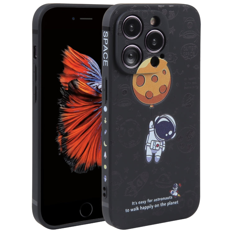 Astronaut Pattern Silicone Straight Edge Phone Case, For iPhone 6 / 6s, For iPhone 6 Plus / 6s Plus
