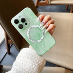 Silk Ink Pattern MagSafe PC Phone Case, For iPhone 12, For iPhone 11 Pro Max, For iPhone 11