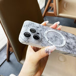 Silk Ink Pattern MagSafe PC Phone Case, For iPhone 12, For iPhone 11 Pro Max, For iPhone 11