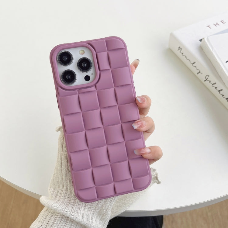 3D Cube Weave Texture Skin Feel Phone Case, For iPhone 14 Plus, For iPhone 13 Pro Max, For iPhone 13 Pro
