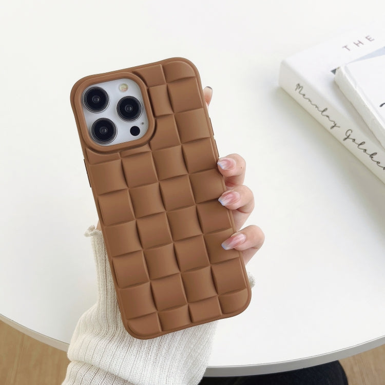 3D Cube Weave Texture Skin Feel Phone Case, For iPhone 14 Plus, For iPhone 13 Pro Max, For iPhone 13 Pro