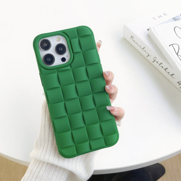 3D Cube Weave Texture Skin Feel Phone Case, For iPhone 12, For iPhone 11 Pro Max, For iPhone 11