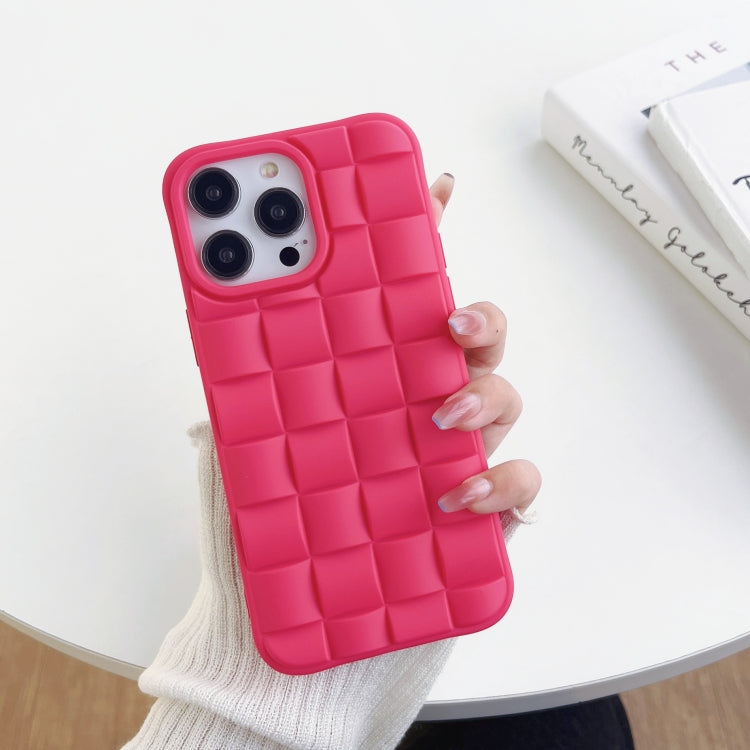 3D Cube Weave Texture Skin Feel Phone Case, For iPhone 12, For iPhone 11 Pro Max, For iPhone 11