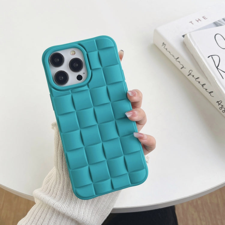 3D Cube Weave Texture Skin Feel Phone Case, For iPhone 12, For iPhone 11 Pro Max, For iPhone 11
