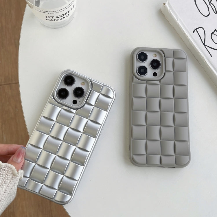 3D Cube Weave Texture Skin Feel Phone Case, For iPhone 12, For iPhone 11 Pro Max, For iPhone 11