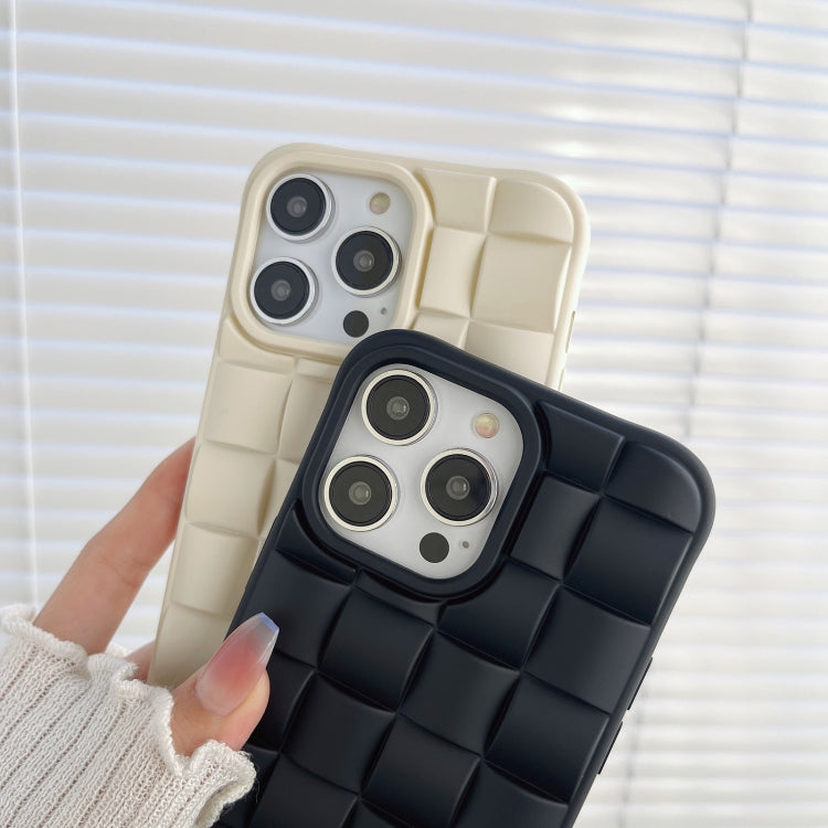 3D Cube Weave Texture Skin Feel Phone Case, For iPhone 12, For iPhone 11 Pro Max, For iPhone 11