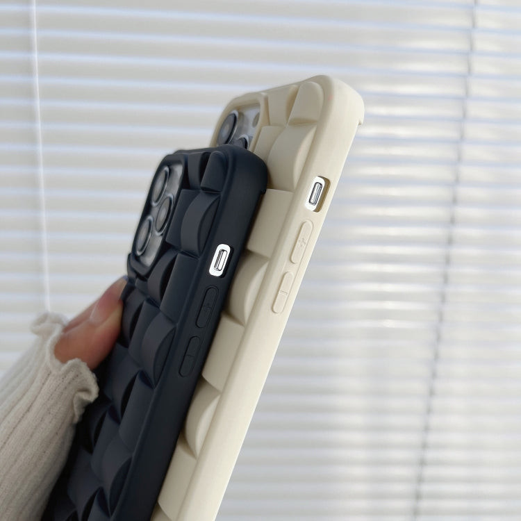 3D Cube Weave Texture Skin Feel Phone Case, For iPhone 12, For iPhone 11 Pro Max, For iPhone 11