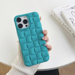 3D Cube Weave Texture Skin Feel Phone Case, For iPhone 12, For iPhone 11 Pro Max, For iPhone 11