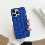 3D Cube Weave Texture Skin Feel Phone Case, For iPhone 12, For iPhone 11 Pro Max, For iPhone 11