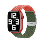 Nylon Braided Stitching Buckle Watch Band, For Apple Watch Series 8&7 41mm, For Apple Watch Series 8&7 45mm