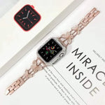 Butterfly Metal Diamond Watch Band, For Apple Watch Series 8&7 45mm, For Apple Watch Series 8&7 41mm