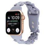 Butterfly Hollow Silicone Watch Band, For Apple Watch Series 8&7 45mm, For Apple Watch Series 8&7 41mm