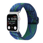 Buckle Elastic Nylon Watch Band, For Apple Watch Series 8&7 45mm, For Apple Watch Series 8&7 41mm