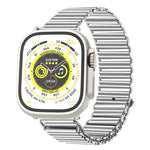 Chain Buckle Stainless Steel Watch Band, For Apple Watch Ultra 49mm / Series 8&7 45mm / SE 2&6&SE&5&4 44mm / 3&2&1 42mm, For Apple Watch Series 8&7 41mm / SE 2&6&SE&5&4 40mm / 3&2&1 38mm