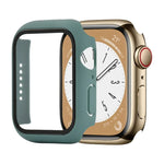 Shockproof PC+Tempered Glass Watch Protective Case, For Apple Watch Series 9 / 8 / 7 41mm, For Apple Watch Series 9 / 8 / 7 45mm