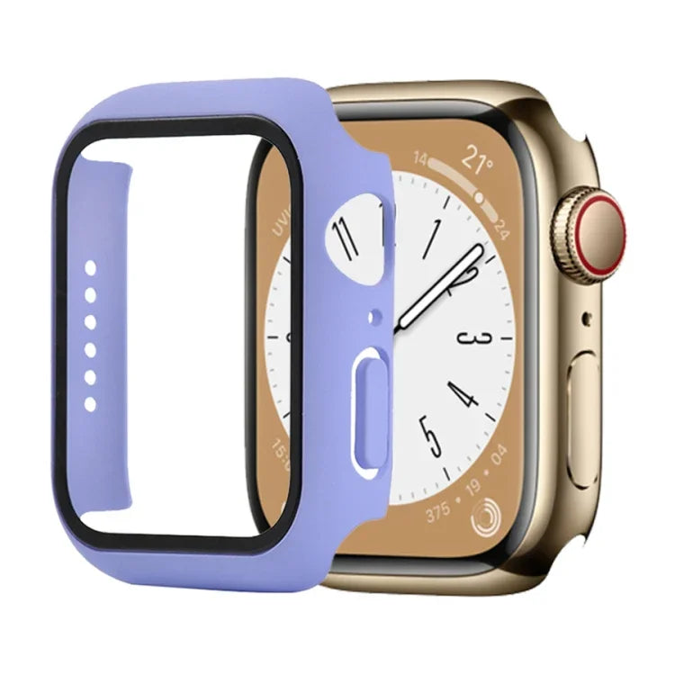 Shockproof PC+Tempered Glass Watch Protective Case, For Apple Watch Series 9 / 8 / 7 41mm, For Apple Watch Series 9 / 8 / 7 45mm