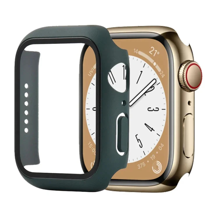 Shockproof PC+Tempered Glass Watch Protective Case, For Apple Watch Series 9 / 8 / 7 41mm, For Apple Watch Series 9 / 8 / 7 45mm