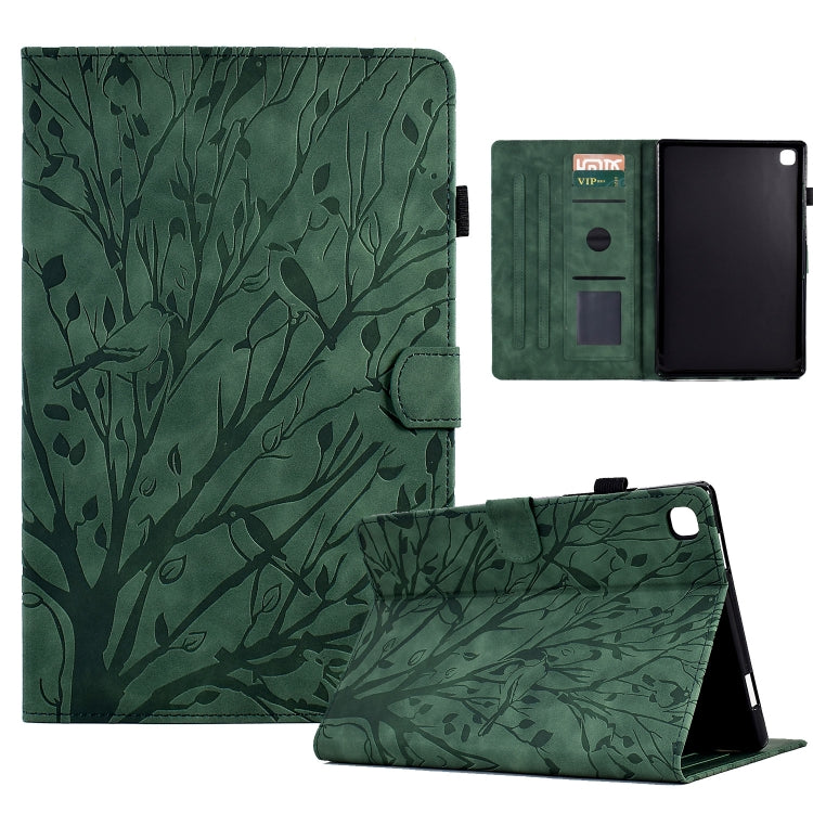 Fortune Tree Pressure Flower PU Tablet Case with Wake-up / Sleep Function, For Samsung Galaxy Tab S6 Lite, For Samsung Galaxy Tab A7 Lite, For Samsung Galaxy Tab A7 2020, For Samsung Galaxy Tab A 10.1 2019, For Samsung Galaxy Tab A 10.1 2016