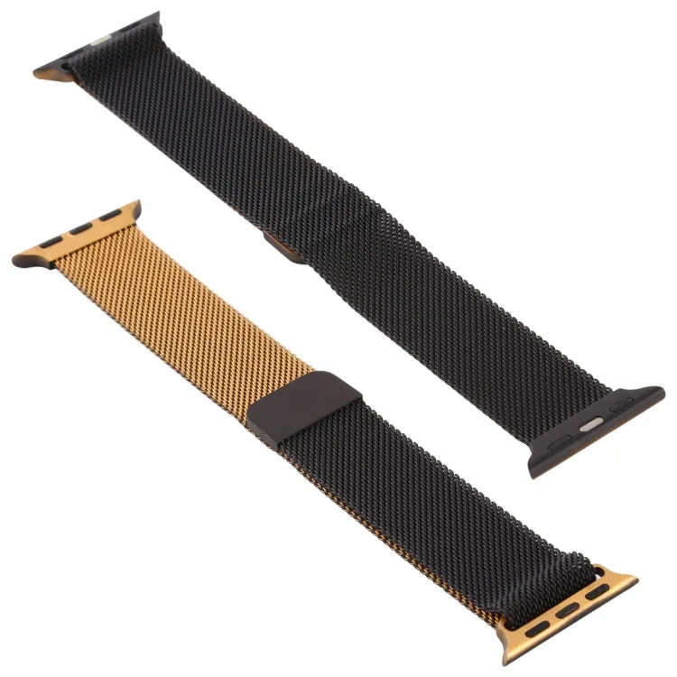 Milanese Gradient Stainless Steel Watchband, For Apple Watch Series 7 41mm / 6 & SE & 5 & 4 40mm / 3 & 2 & 1 38mm, For Apple Watch Ultra 49mm / Series 8&7 45mm / SE 2&6&SE&5&4 44mm / 3&2&1 42mm                                                           ...