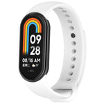 Solid Color Stainless Steel Plug Replacement Watch Band, For Xiaomi Mi Band 8