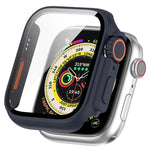 Tempered Film + PC Integrated Watch Protective Case, For Apple Watch Series SE 2 / 6 / SE / 5 / 4 40mm, For Apple Watch Series 9 / 8 / 7 41mm, For Apple Watch Series SE 2 / 6 / SE / 5 / 4 44mm, For Apple Watch Series 9 / 8 / 7 45mm