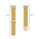 16mm Milan Stainless Steel Metal Mesh Watch Band, For Huawei Band 8