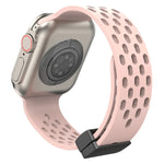 Magnetic Clasp Silicone Watch Band, For Apple Watch Series 8&7 41mm, For Apple Watch Series 8&7 45mm
