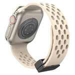 Magnetic Clasp Silicone Watch Band, For Apple Watch Series 8&7 41mm, For Apple Watch Series 8&7 45mm