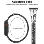 Petal Metal Diamond Watch Band, For Apple Watch 3 38mm, For Apple Watch 9 45mm, For Apple Watch 3 42mm, For Apple Watch 2 38mm, For Apple Watch 2 42 mm, For Apple Watch 38mm, For Apple Watch 42mm, For Apple Watch 9 41mm