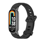 Mijobs Flat Hole Breathable Silicone Watch Band, For Xiaomi Smart Band 10 / 9 / 8