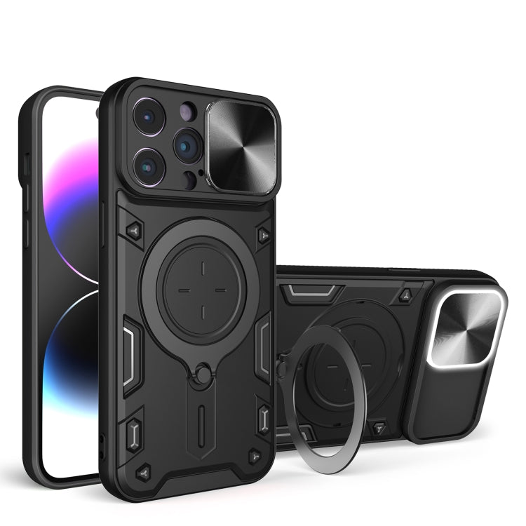 CD Texture Sliding Camshield Magnetic Holder Phone Case, For iPhone 14 Pro Max, For iPhone 13 Pro Max, For iPhone 13 Pro, For iPhone 13, For iPhone 12, For iPhone 12 Pro Max, For iPhone 12 Pro, For iPhone 11 Pro Max