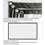 Simple Folding Thin Polyester Projector Film Curtain, 30 inch 16:9, 150 inch 4:3, 180 inch 16:9, 150 inch 16:9, 200 inch 16:9