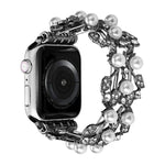 Four-leaf Bead Metal Watch Band, For Apple Watch 6 40mm, For Apple Watch 6 44mm, For Apple Watch 5 44mm, For Apple Watch 5 40mm, For Apple Watch 4 44mm, For Apple Watch 4 40mm, For Apple Watch 3 38mm, For Apple Watch 3 42mm, For Apple Watch 2 42mm     ...